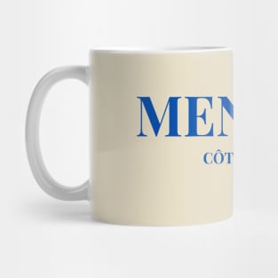 Menton Côte d'Azur City Name Text Mug